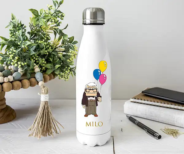 Bouteille Isotherme Là-haut Personnalisée avec Prénom