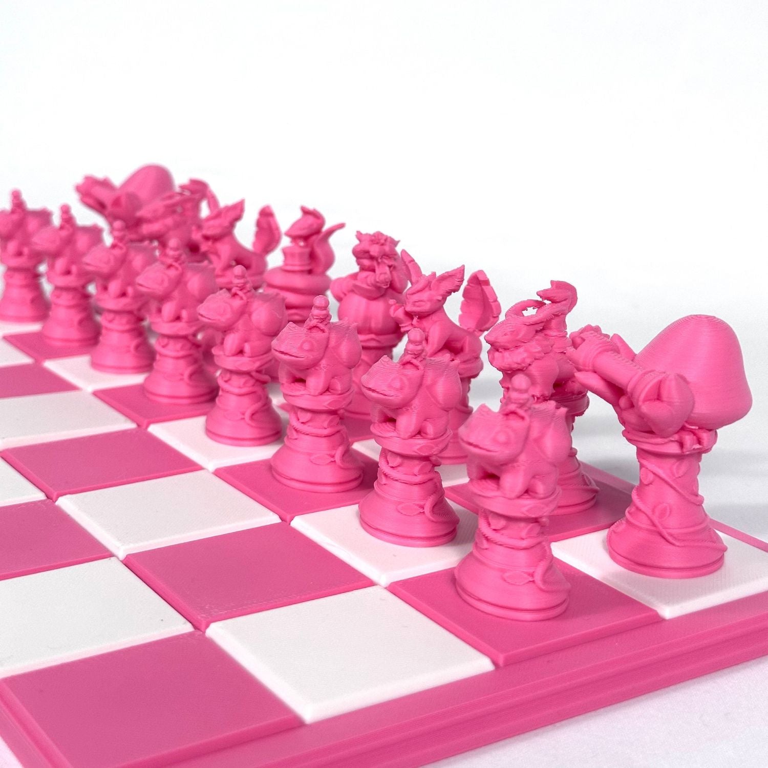 Ensemble original d’échecs Pokémon rose – cadeau geek et décoration de chambre